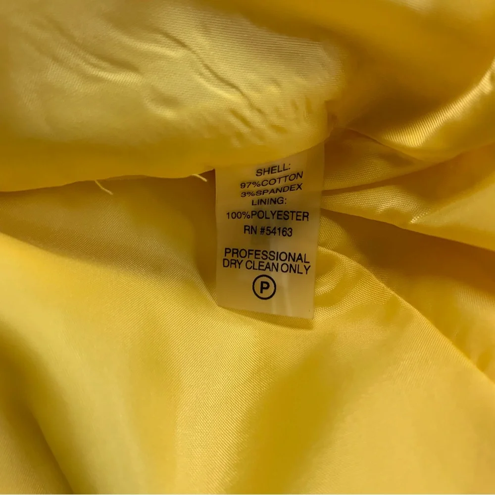 🆕 CALVIN KLEIN Yellow Sundress 8 Fit & Flare Sleeveless Pleated Summer Spring - Picture 6 of 8